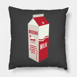 Missing Milk Carton Pillow
