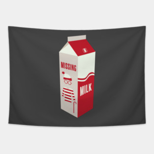 Missing Milk Carton Tapestry