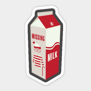 Missing Milk Carton Sticker
