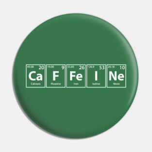 Caffeine Elements Spelling Pin