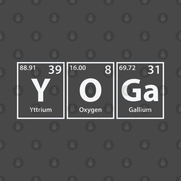 Yoga Elements Spelling by Periodic Tees