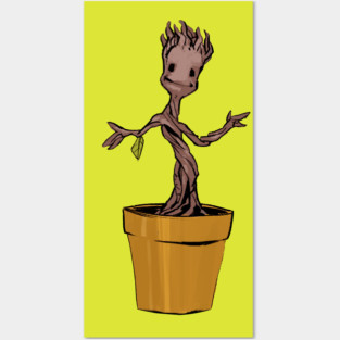 Groot Guardians of the Galaxy Posters and Art