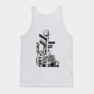 New York City Street Sign Tank Top
