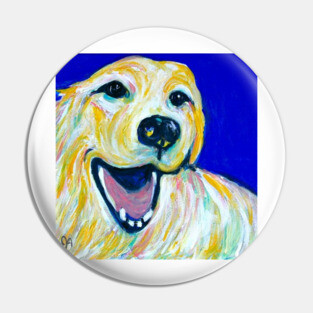 yellow lab Pin