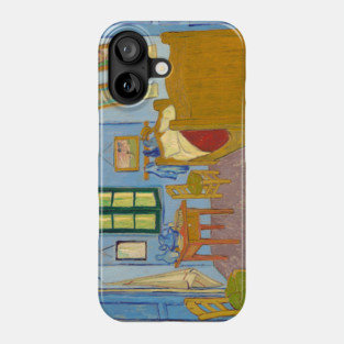 Van Gogh -The Bedroom - Digitally Remastered Phone Case