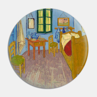 Van Gogh -The Bedroom - Digitally Remastered Pin