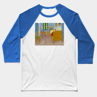 Van Gogh -The Bedroom - Digitally Remastered Baseball T-Shirt