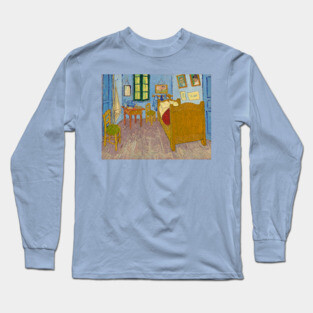 Van Gogh -The Bedroom - Digitally Remastered Long Sleeve T-Shirt