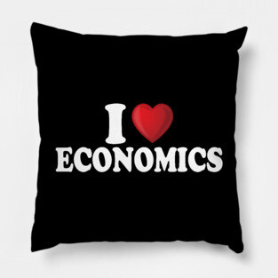 I Love Economics Pillow