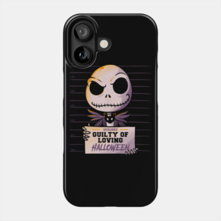 Guilty Jack Cute Skellington MugShot Phone Case