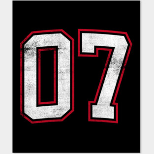 Number Seven 7 Posters and Art