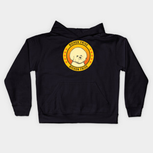 Bichon Frise Dog Portrait Kids Hoodie
