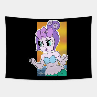 Cuphead Mermaid Tapestry