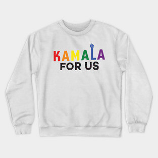 Kamala for US - Rainbow Crewneck Sweatshirt
