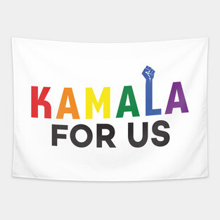 Kamala for US - Rainbow Tapestry
