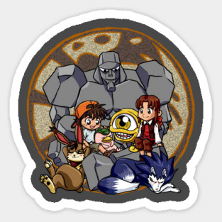 Monster Rancher Group Sticker