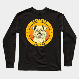 Brussels Griffon Dog Portrait Long Sleeve T-Shirt