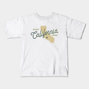 West Coast California Kids T-Shirt