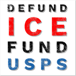 Defund Ice Fund USPS Posters and Art