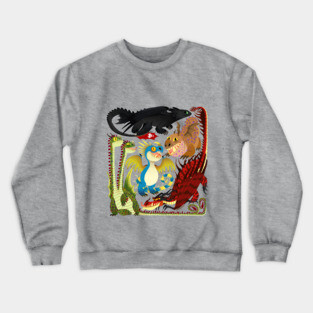 HTTYD- Toothless and the Dragon Gang Crewneck Sweatshirt
