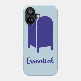 Essential Postal Box Post Office USPS Blue Phone Case