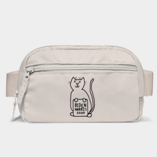 Cute Cat with Biden Harris Sign Outline Bag