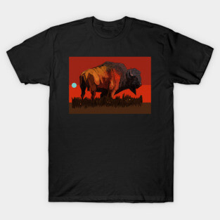 Bison Red T-Shirt