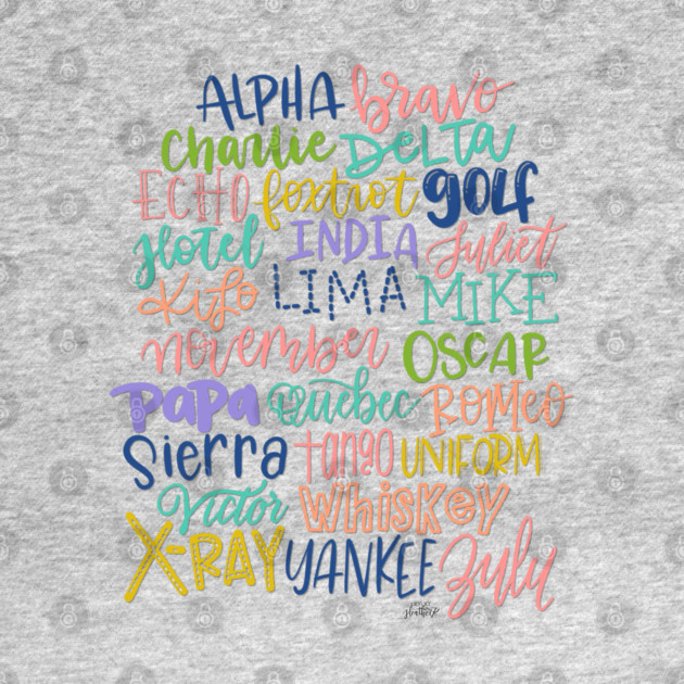 Phonetic Alphabet by HeyHeyHeatherK