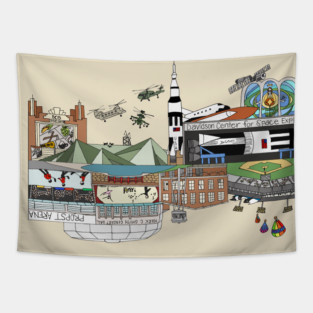 Huntsville Scape // Space & Aviation Tapestry