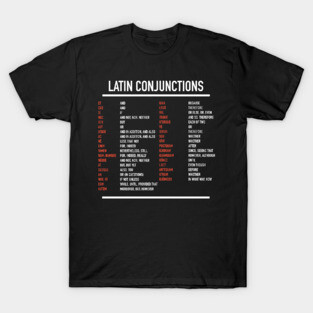 Latin Conjunctions T-Shirt