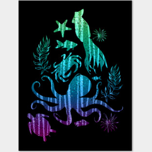 Sea life Posters and Art
