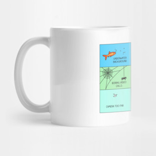 Animals on video call Mug