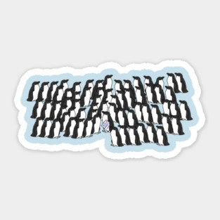 Penguin Brings Biden Harris News to the Waddle Sticker