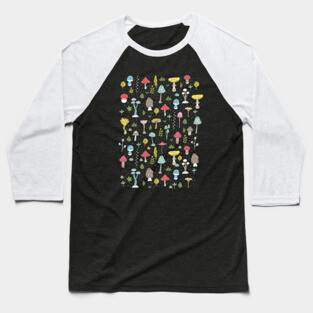 Mushrooms Baseball T-Shirt