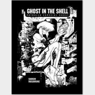 ghost in the shell Posters and Art