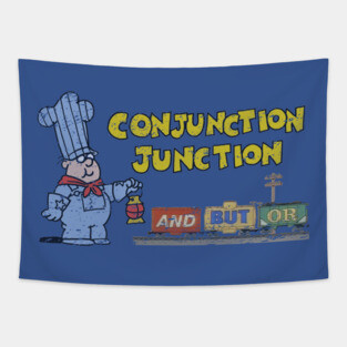 Schoolhouse Rock Conjunction Junction Tapestry