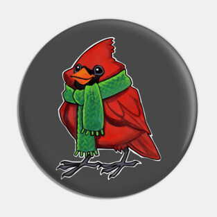 Comfy Cardinal Pin