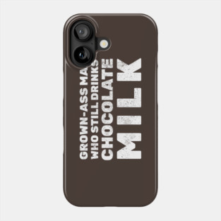 Man Chocolate Milk Drinker Phone Case