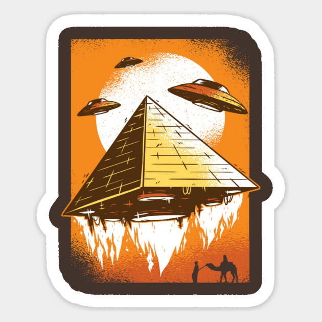 Pyramid Launch Sticker by Cosmo Gazoo