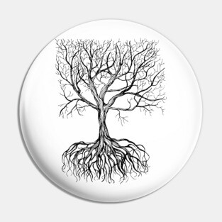 Bare tree with root Pin