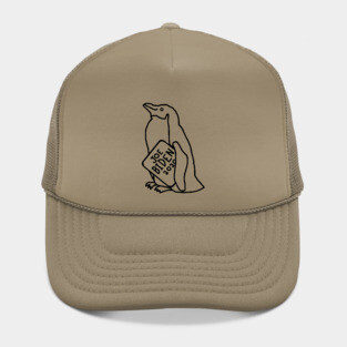 Penguin with Joe Biden 2020 Sign Outline Hat