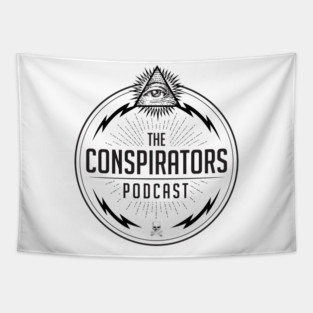 The Conspirators Podcast Logo Tapestry