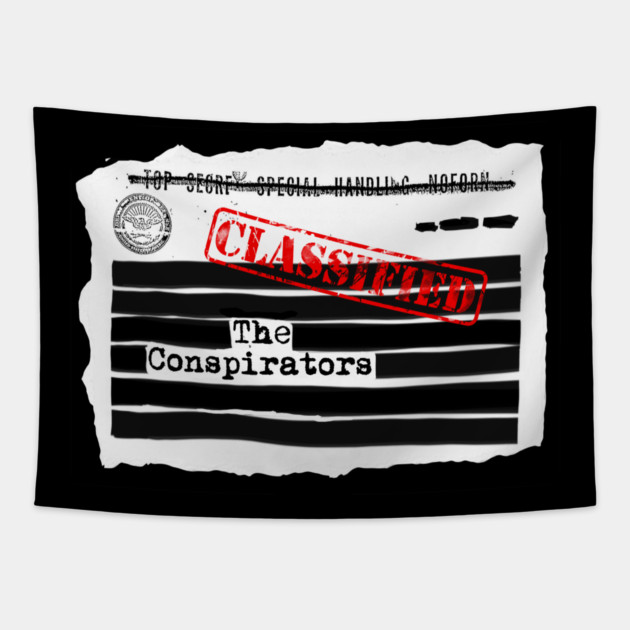 The Conspirators "Redacted" Art Tapestry by The Conspirators Podcast