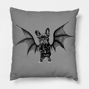 BatPig French Bulldog Pillow