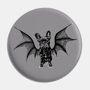 BatPig French Bulldog Pin