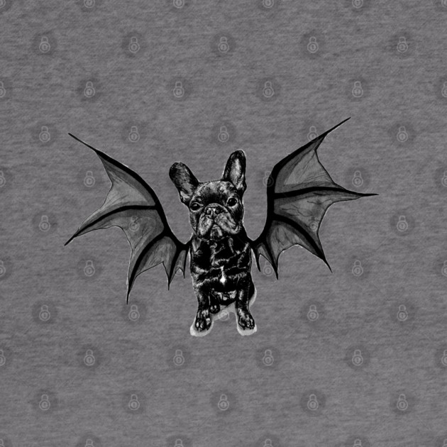 BatPig French Bulldog by Tasmin Bassett Art