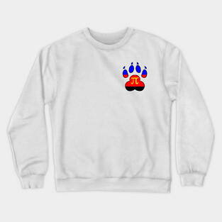 LGBTQ+ Paw Print Flags Crewneck Sweatshirt