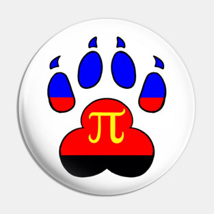 LGBTQ+ Paw Print Flags Pin