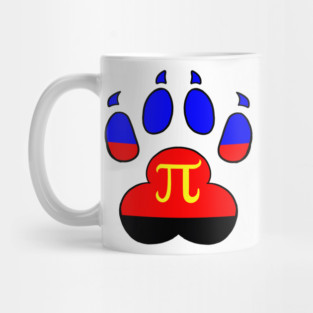 LGBTQ+ Paw Print Flags Mug