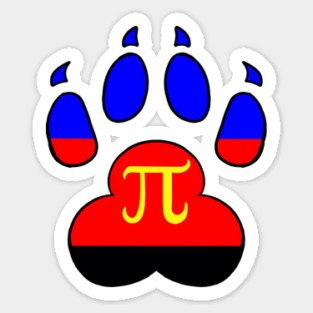 LGBTQ+ Paw Print Flags Sticker